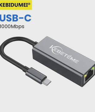 KEBIDUMEI USB 3.0 naar RJ45 Gigabit Netwerkkaart - 1000Mbps Ethernet Adapter