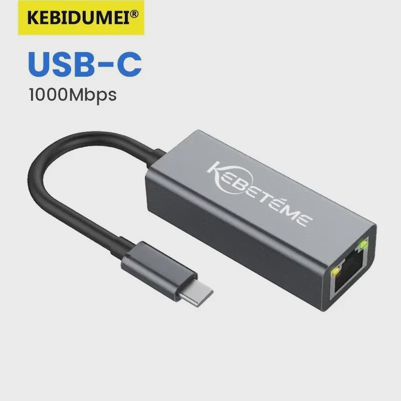 KEBIDUMEI USB 3.0 naar RJ45 Gigabit Netwerkkaart - 1000Mbps Ethernet Adapter
