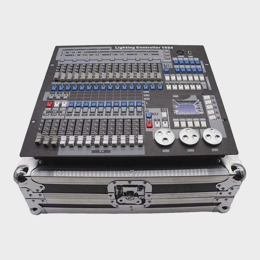 Professionele DMX 512 Lichtcontroller Console met Flight Case - 1024 Kanalen