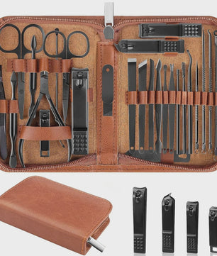 26-delige Professionele Manicure & Pedicure Set van Roestvrij Staal