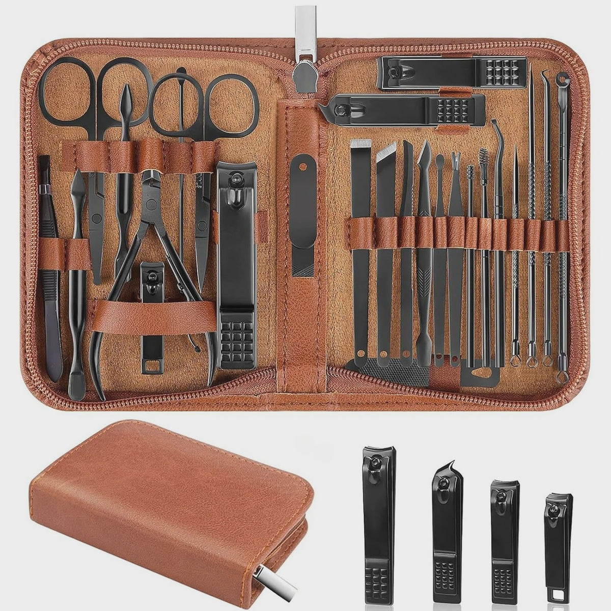 26-delige Professionele Manicure & Pedicure Set van Roestvrij Staal