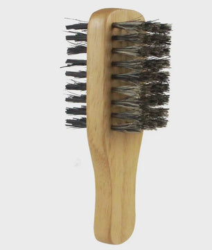 Herborst Borstel voor Mannen - Natuurlijke Houten Golfborstel voor Haar & Baard Styling