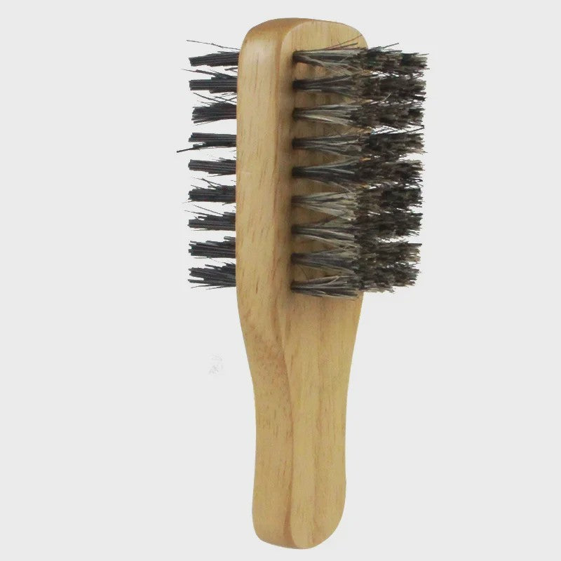Herborst Borstel voor Mannen - Natuurlijke Houten Golfborstel voor Haar & Baard Styling