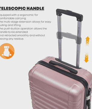 3-delige Koffer Set: 20-inch Trolley, Reistas & Toilettas - Compleet voor Vakantie