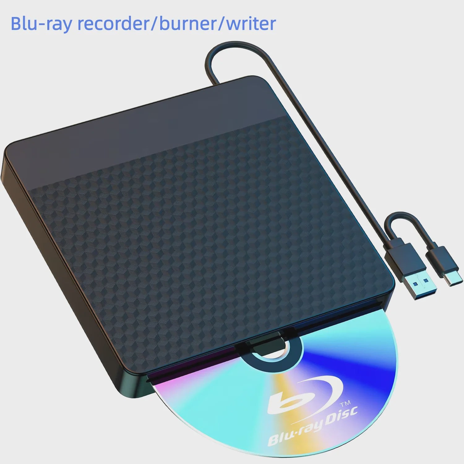 Externe Blu-ray Drive met USB 3.0 & Type-C: Slot-in BD Brander voor Laptops