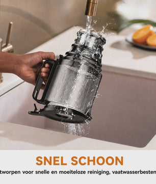 Krachtige Slow Juicer met 200W Motor en Extra Brede Opening - BPA-Vrij