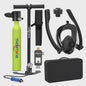 Draagbare Mini Duiktank met Full Face Snorkelmasker - 0.5L
