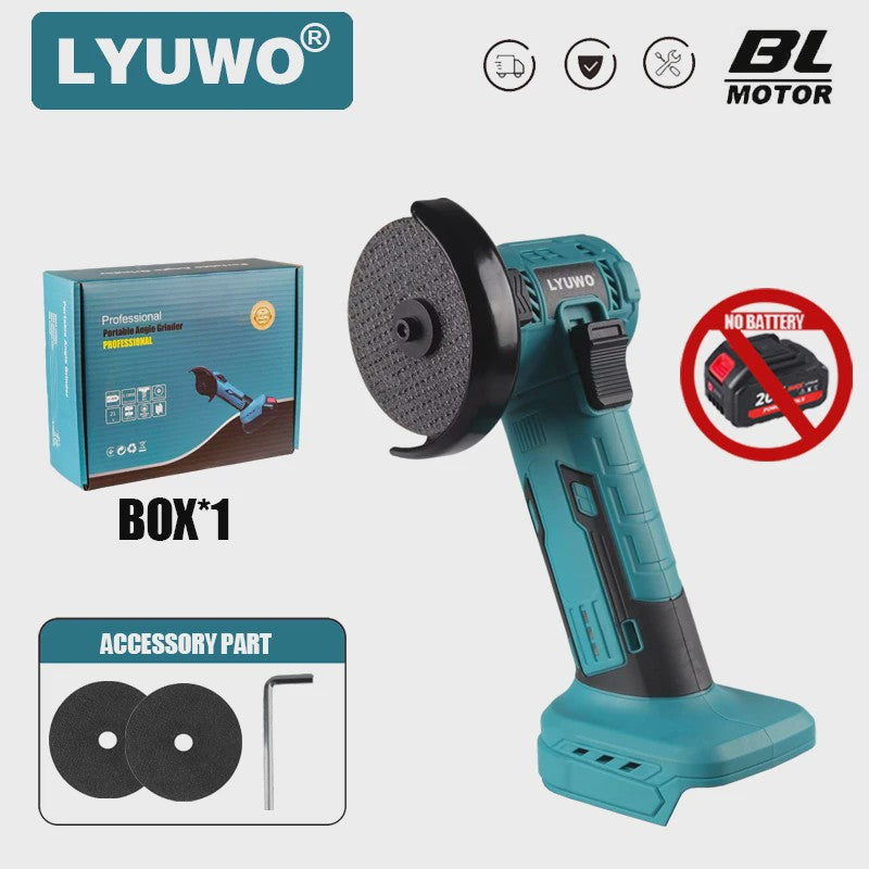 Draadloze Haakse Slijper 3 Inch - Krachtig Gereedschap voor Metaal, Hout & Auto Reparatie