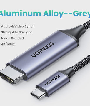 UGREEN USB-C naar HDMI 2.1 Kabel - 8K@60Hz, 4K@120Hz voor MacBook, iMac, iPad Pro, Samsung Galaxy
