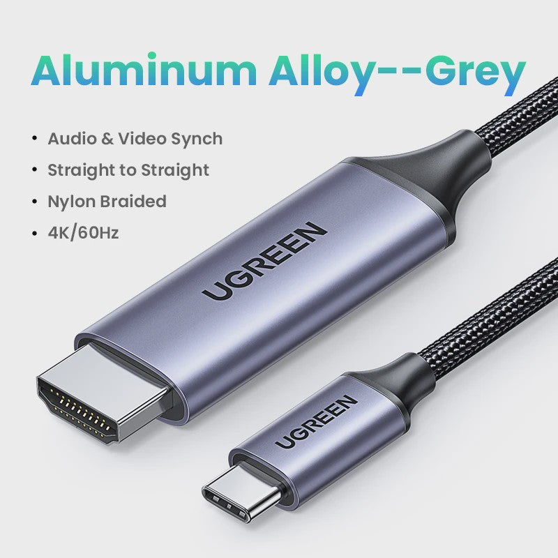 UGREEN USB-C naar HDMI 2.1 Kabel - 8K@60Hz, 4K@120Hz voor MacBook, iMac, iPad Pro, Samsung Galaxy