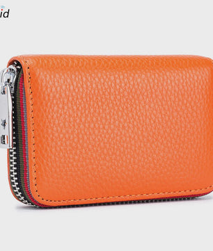 Luxe Lederen Pasjeshouder Portemonnee met RFID - Accordion Design - Heren & Dames
