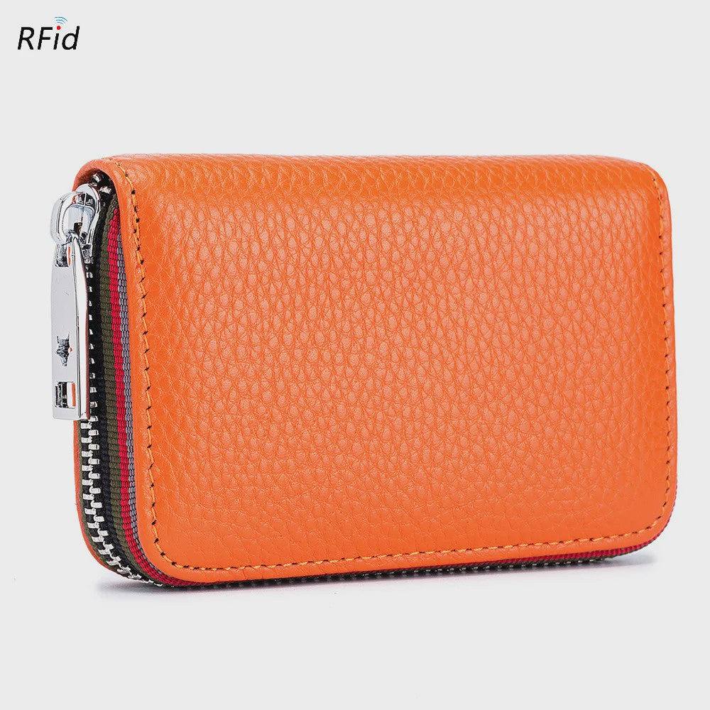 Luxe Lederen Pasjeshouder Portemonnee met RFID - Accordion Design - Heren & Dames