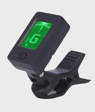 Professionele Clip-On Gitaartuner met 360° Draaibaar LCD Scherm - Voor Gitaar & Ukulele
