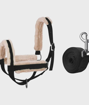 Verstelbare Nylon Halster met Lijn voor Paarden, Koeien, Schapen & Geiten - Dagelijks Gebruik