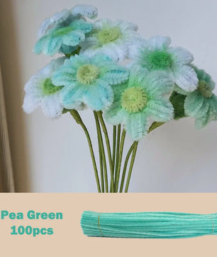 100x Kleurrijke Chenille Stelen Pijpenragers - DIY Knutselmateriaal voor Handgemaakte Creaties