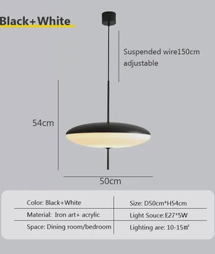 Nordic Design UFO Hanglamp - Stijlvolle Hanglamp voor Eetkamer, Slaapkamer & Restaurant