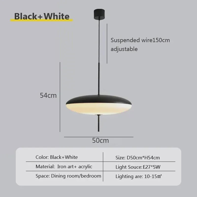 Nordic Design UFO Hanglamp - Stijlvolle Hanglamp voor Eetkamer, Slaapkamer & Restaurant