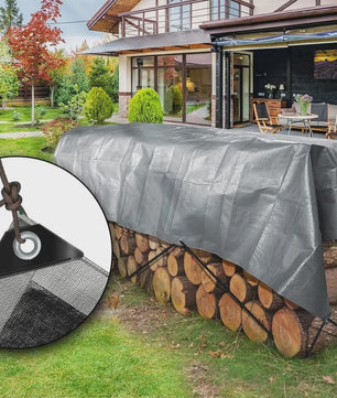 Waterdicht Tarpaulin Zeil 1.9x3m - Heavy Duty Beschermhoes met Oogjes