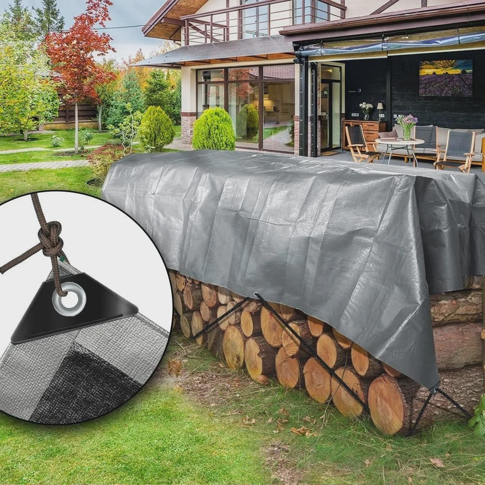Waterdicht Tarpaulin Zeil 1.9x3m - Heavy Duty Beschermhoes met Oogjes