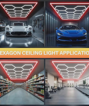 Modulaire Hexagon LED Garageverlichting - 14 Modules, Ultrahelder 6500K Wit, DIY Montage