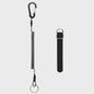 2 Meter Visco Lanyard met Hengelband - Intrekbaar Anti-Verlies Koord met Karabijnhaak