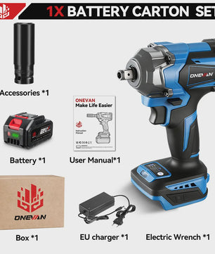 ONEVAN Brushless Accu Slagmoersleutel 1200 Nm - 1/2" Aandrijving