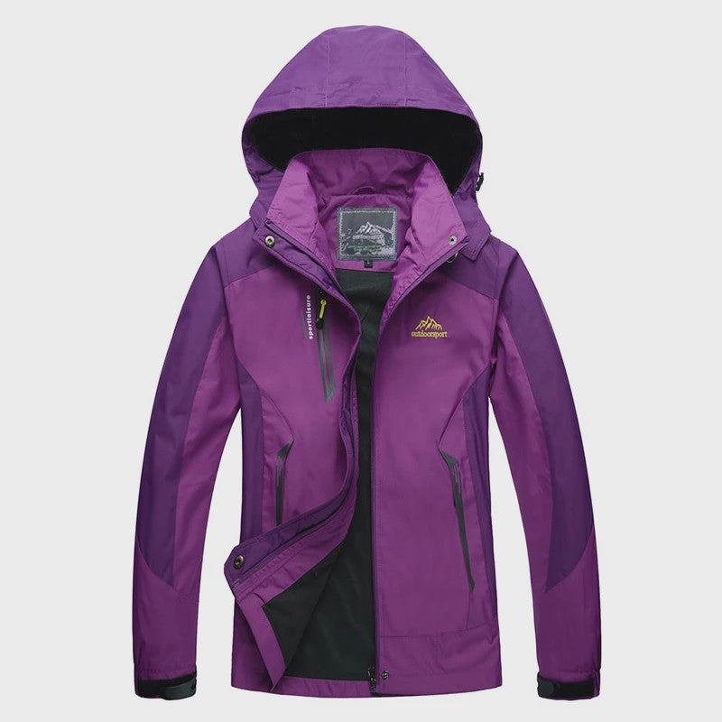 Dames Waterdichte Outdoor Jas - Winddicht & Ademend voor Wandelen, Kamperen & Reizen