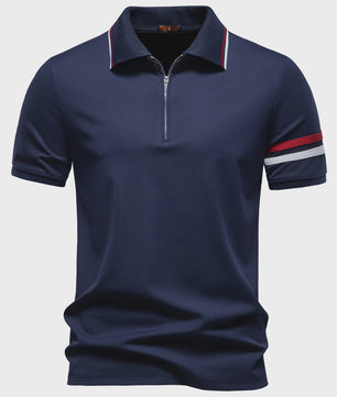 Lichtgewicht Heren Poloshirt met Halve Rits - Ademend en Zomerse Stijl