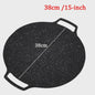 KOSUN Grillpan Rond Non-stick Maifan Steen - Indoor/Outdoor BBQ, Gas & Inductie