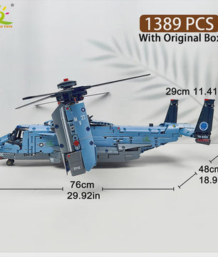 Bouwset V-22 Tiltrotor Vliegtuig & Helikopter - 1389 Stukjes Militair Model