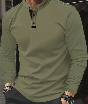 Stijlvolle Heren Poloshirt met Ronde Hals - Comfortabel voor Elk Seizoen