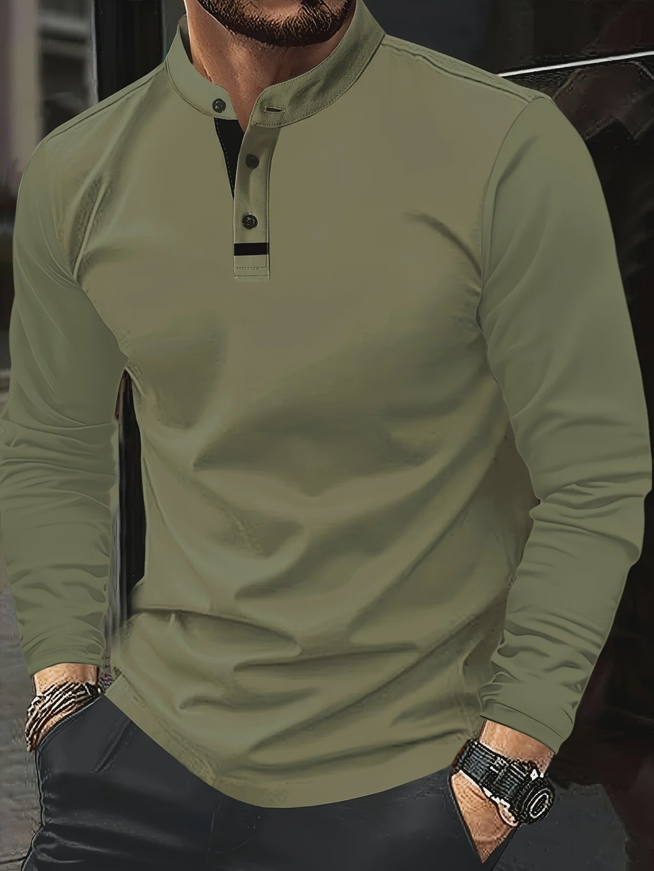 Stijlvolle Heren Poloshirt met Ronde Hals - Comfortabel voor Elk Seizoen
