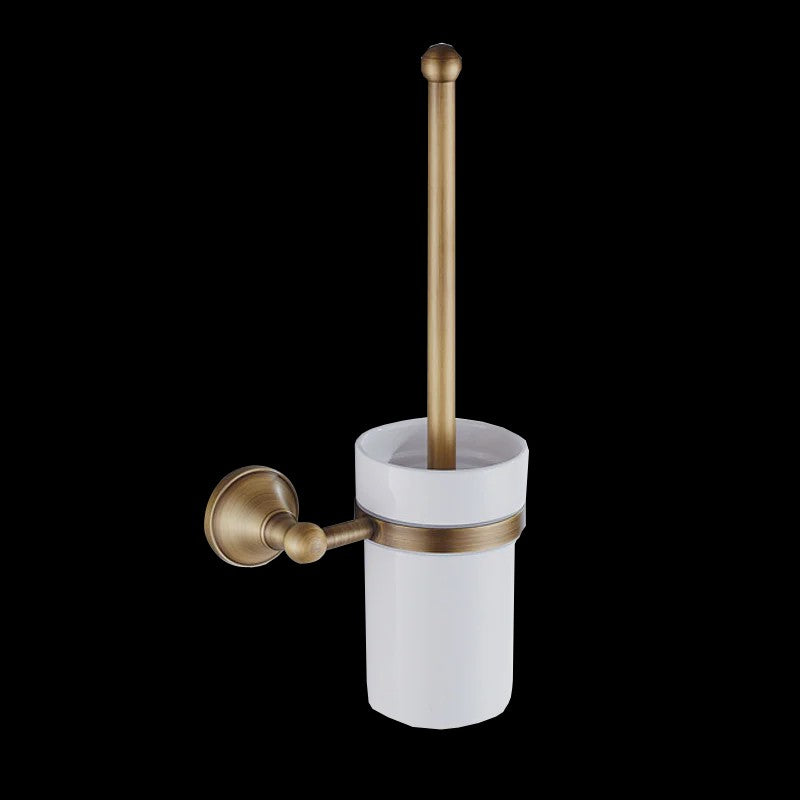 Luxe Massief Messing Badkamer Accessoires Set: Handdoekhouder, Toiletrolhouder, Ring & Haak