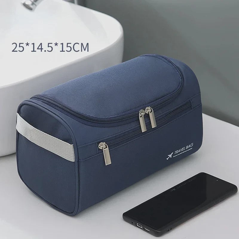 Luxe Leren Toilettas Heren Dames - Hangend & Ruim - Reis Toilettas