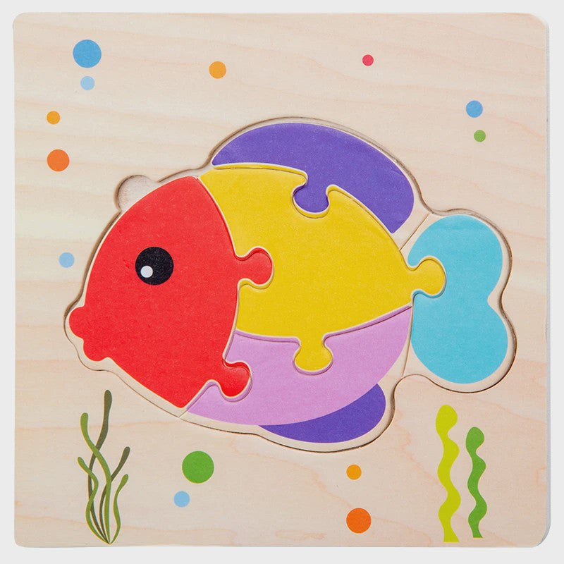 Houten 3D Puzzels voor Kinderen - Leerzaam Dieren Tangram Puzzel Speelgoed