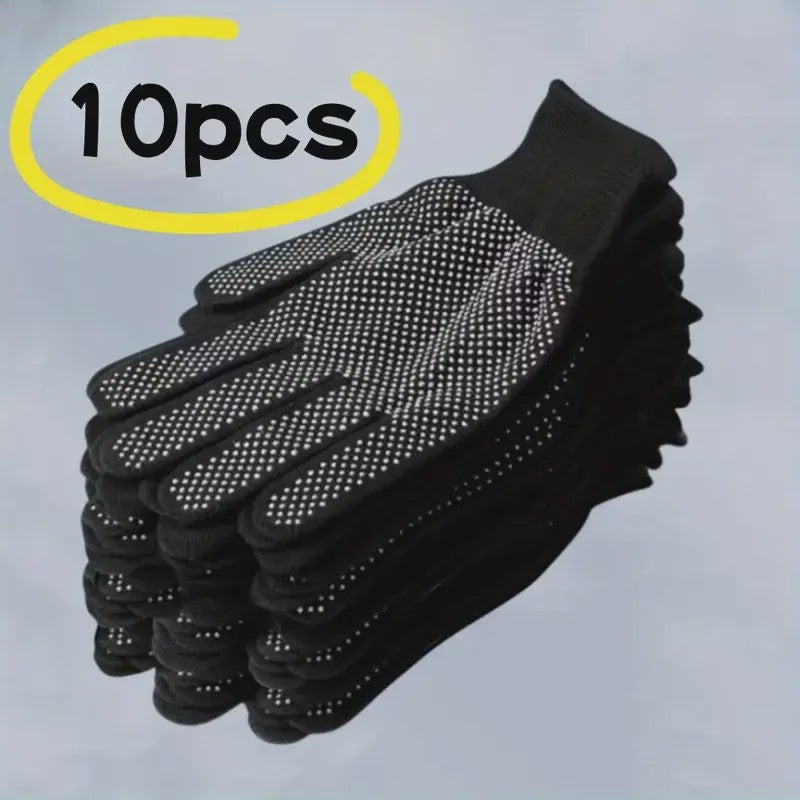 10 Paar Ademende Nylon Werkhandschoenen - Antislip & Comfortabel voor Diverse Klussen