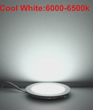 Ultra Dunne LED Panel Downlighter - Rond Verzonken Plafondlamp