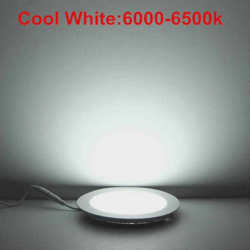 Ultra Dunne LED Panel Downlighter - Rond Verzonken Plafondlamp