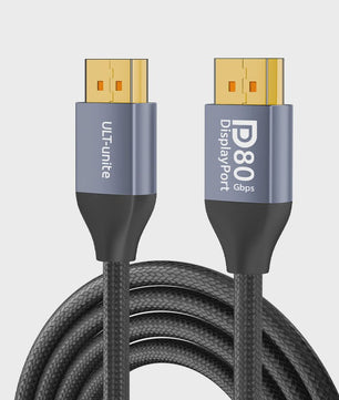 16K DisplayPort 2.1 Kabel 3m - VESA Certified, 80Gbps, 8K 120Hz, G-Sync/FreeSync