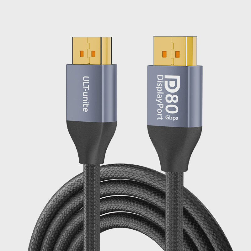 16K DisplayPort 2.1 Kabel 3m - VESA Certified, 80Gbps, 8K 120Hz, G-Sync/FreeSync