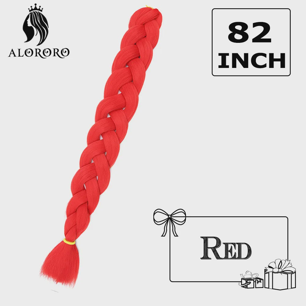 Alororo Jumbo Braids Haarverlenging - 82 Inch Synthetisch Hittebestendig Vlecht Haar