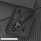 Luxe Suede Sleutelhangerhouder met Ducati Logo - Perfect Cadeau