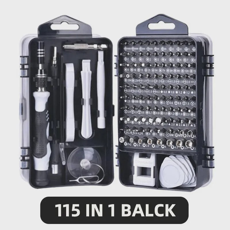 117-delige Precisie Schroevendraaierset: Magnetisch, Torx & Hex Bits voor iPhone, Mac, PC Reparatie