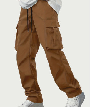 Herfst/Winter Heren Cargo Broek met Multi-Pocket en Tailleband