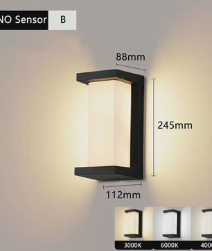 Waterdichte LED Buitenmuurverlichting met Bewegingssensor - IP65