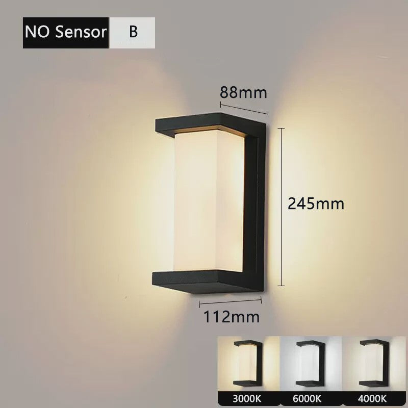 Waterdichte LED Buitenmuurverlichting met Bewegingssensor - IP65