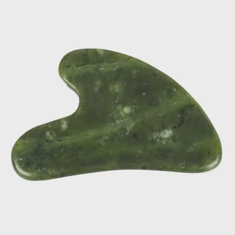 Xiuyan Jade Gua Sha Hartvorm Massagetool voor Gezicht & Nek
