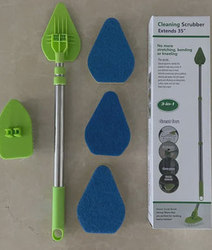 Multifunctionele Telescopische Schoonmaakborstel met Verwisselbare Pads