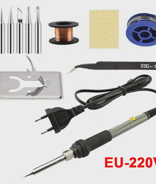 60W Verstelbare Temperatuur Soldeerbout - EU 220V / US 110V Plug - Ideaal voor DIY Reparatie