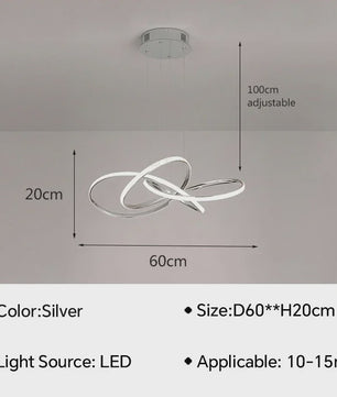 Moderne LED Hanglamp - Stijlvolle Verlichting voor Woonkamer, Eetkamer & Slaapkamer
